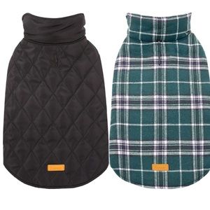 🦋Kuoser Brand, Cozy Waterproof Windproof Reversible British Style Green Plaid